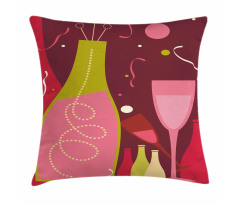Champagne Drinks Pillow Cover