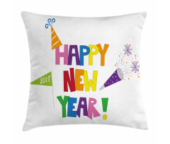 Bubbly Square Font Pillow Cover