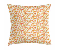 Floral Scoops on Cones Pillow Cover