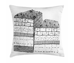 Rock Formation Theme School Pillow Cover