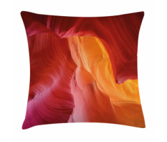 Color Hues of Eroded Stone Pillow Cover