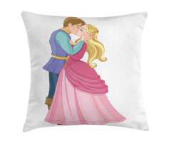 Prince and Princess Romance Pillow Cover