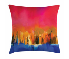 Vivid Abstract Scene Pillow Cover