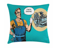 Pop Art Repairman Pillow Cover