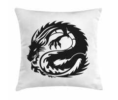 Serpent Belch Flames Pillow Cover