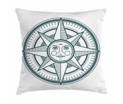 Sun Center Navigation Art Pillow Cover