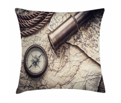 Nostalgic Maritime Tools Pillow Cover