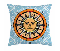 Tool in Form of Sun Face Pillow Cover