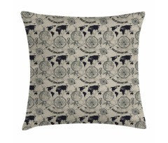 Vintage Adventure Art Pillow Cover