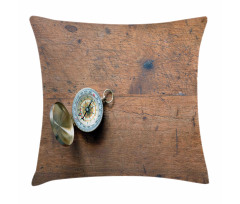 Opened Tool on Grunge Wood Pillow Cover