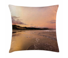 Sunset at Beach Pillow Cover