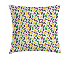 Symbolic Mardi Gras Design Pillow Cover