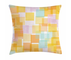 Geometric Random Squares Pillow Cover