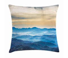 Blue Sea Cream Sky Pillow Cover