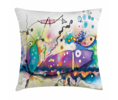 Modern Fine Art Paint Pillow Cover