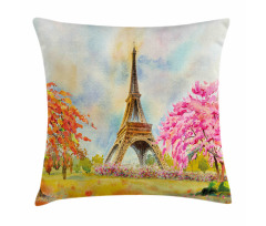 Paris European City Pillow Cover