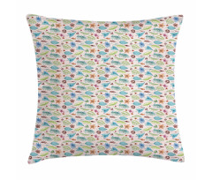 Foliage on Pastel Pink Pillow Cover