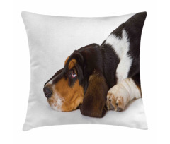 Innocently Lying Dog Pillow Cover