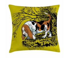 Hunting Dog Woods Pillow Cover