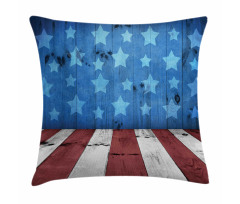 Grunge Stars Stripes Pillow Cover