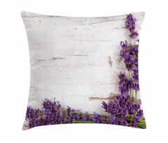 Lavender Flower Table Pillow Cover