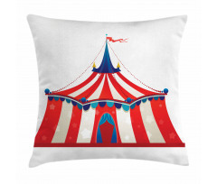 Stars Striped Circus Pillow Cover