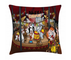 Circus Show Horses Pillow Cover