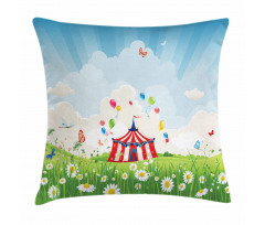 Circus Butterfly Lawn Pillow Cover
