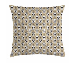 Grunge Sugar Skulls Pillow Cover