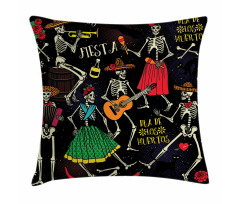 Dia de los Muertos Fiesta Pillow Cover