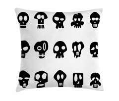 Funny Various Skull Pillow Cover