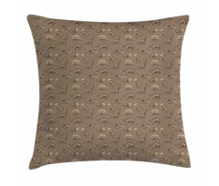 Doodle Fossil Dinosaurs Pillow Cover