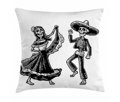 Day of the Dead Dancing Pillow Cover