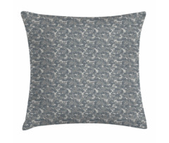 Neutral Pixel Camo Art Pillow Cover