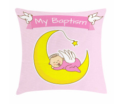 Moon Baby Girl Sleeping Pillow Cover