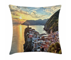 Sunrise View with Cliffs Pillow Cover