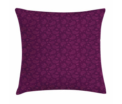 Simplistic Outline Floral Pillow Cover