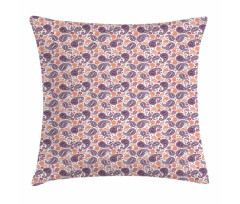 Oriental Floral Art Pillow Cover