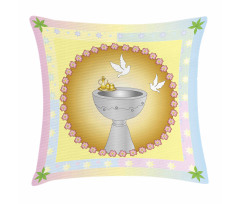 Leaves Stars Pigeons Pillow Cover