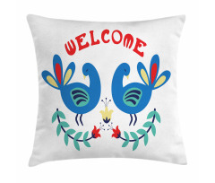 Ornamental Welcome Pillow Cover