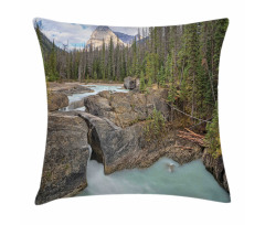 Natural Bridge from Rocks Pillow Cover