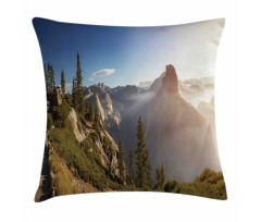 Yosemite Valley Panorama Pillow Cover