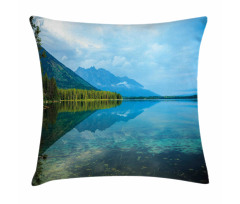 Reflections on Leigh Lake Pillow Cover