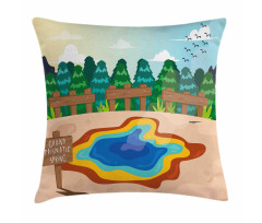 Cartoon Prismatic Spring Pillow Cover