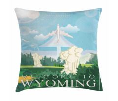 Traveling Equality State Pillow Cover