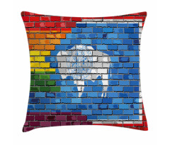 Equality State and Gay Flag Pillow Cover