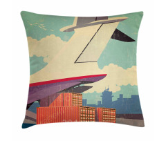 Vintage Air Cargo Plane Pillow Cover