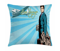 Retro Handsome Passenger Pillow Cover