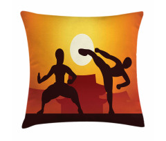 Chinese Boxing Sports Human Pillow Cover