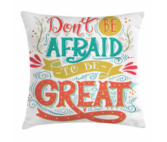 Be Words Art Pillow Cover